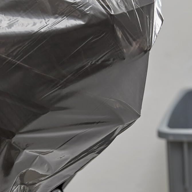 55-60 Gallon Black Garbage Bags – Heavy Duty 1.5 Mil Thick Trash Bags – Bulk Pack 100 Count – Leak &amp Tear Resistant Large Trash Can Liners for Home Office Yard Construction 38X58 Inc