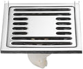 Hotel engineering deodorant floor drain 5cm square side 304 stainless steel balcony bathroom large displacement(Singleuse)