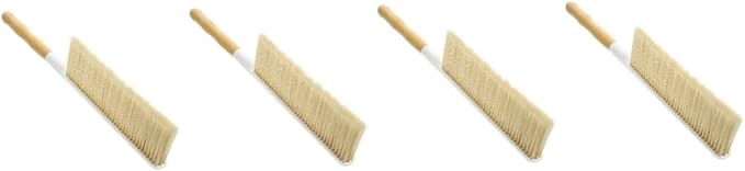 Beaupretty 4pcs Handle Soft Brush for Cleaning Versatile Tool for Sofa Carpet Bed Counter Gentle Bristles for Dirt Removal Beech Design