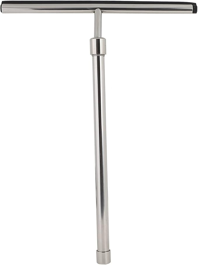 Stainless Steel Extendable Handle Window Glass Cleaner Wiper Bathroom Mirror Brush for Bathroom Kitchen Car