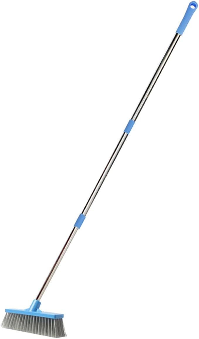 VALICLUD Bathroom Floor Scrub Brush with Long Handle Stiff Bristle Tile Grout Cleaning Brush for Shower and Outdoor Floors Heavy-Duty Seam Scrubber for Bathroom and Kitchen Cleaning