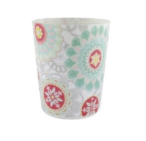 GREAT COLORS!!! Groovy Medallion Mint Waste Basket