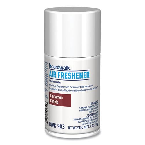 Boardwalk Metered Air Freshener Refill 12-Pack 7 oz Aerosol Spray Cinnamon Sunset Scent Fits Most Standard Dispensers Lasts For 30 Days