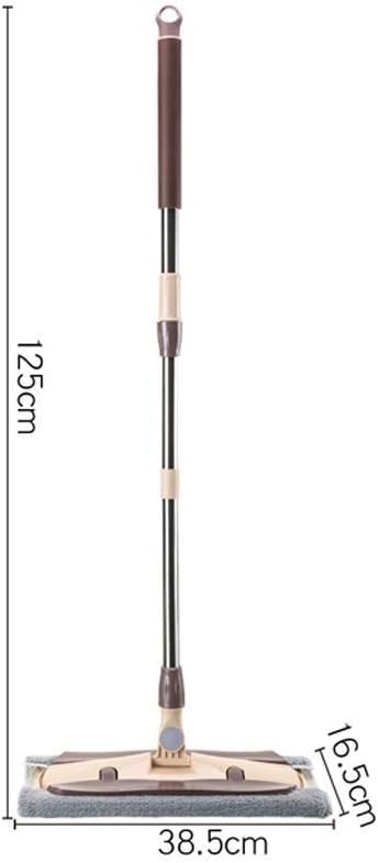 MopMicrofiber Hardwood Floor Mop Rotation Dust Flat Mop with Long Stainless Steel Handle for Home/Office Floor Cleaning(D)