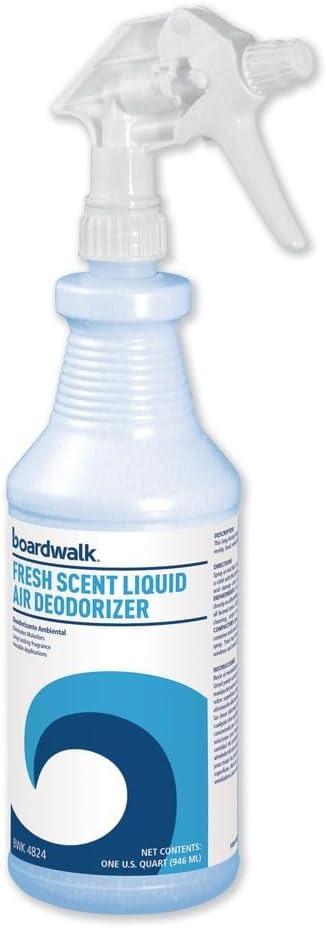 Boardwalk DO1406-12ESSN 32 oz. Spray Bottle RTU Liquid Air Deodorizer - Fresh Scent (12/Carton)