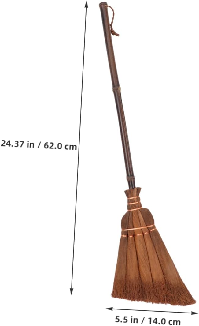 2pcs Boys and Girls Toy Broom Set Mini Hand Sweeping Broom Natural Bamboo for Indoor Outdoor Cleaning Boy Girl for Home Kitchen