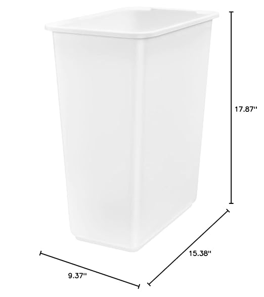 Rev-A-Shelf Polymer Replacement Waste Bin White-30 Quart