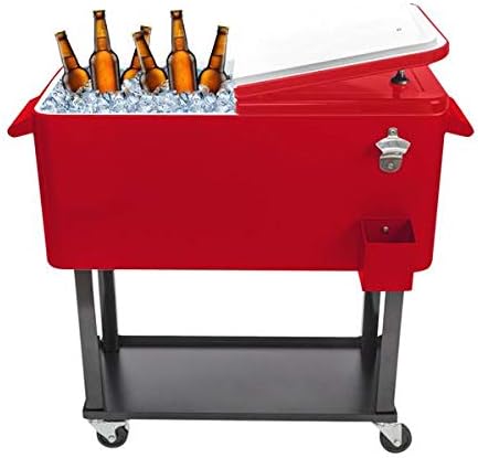 Home 80Qt Red Box Black Square Foot Tube with Drain Pipe Freezer Incubator 3-7 Days Delivery