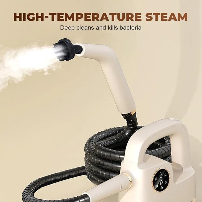 Portable High-Temperature Steam Cleaner Set Multi-Function Handheld Steam Cleaner with 9 Attachments for Home Use Deep Clean Clothes Stoves &amp More