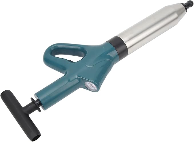 Drain Air Plunger High Pressure Sink Dredge Cleaner Storage Easy ABS Handle Multifunction Stainless Steel Cover Energy Saving For Toilet