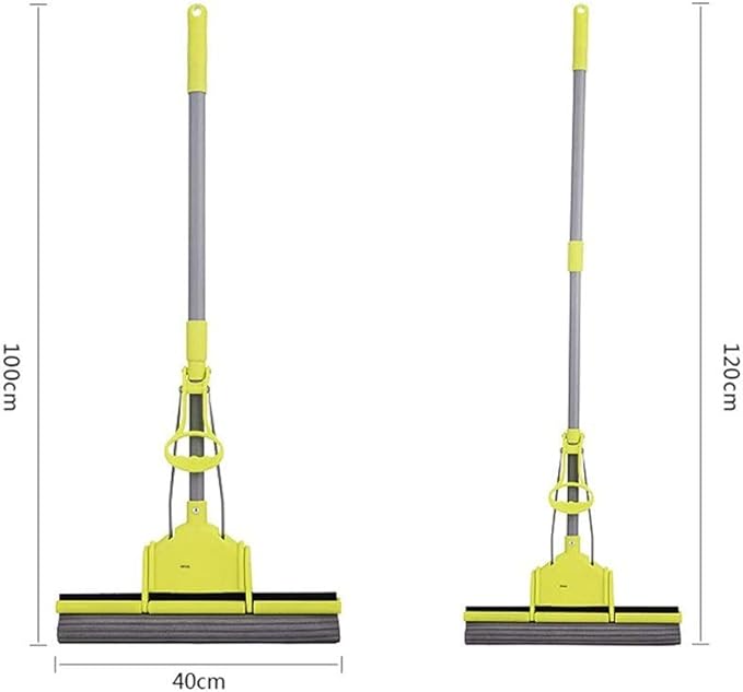 Kitchen Home PVA Sponge Mop Super Absorbent Quadruple Roller Foam All Purpose Floor Cleaner