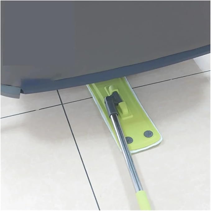Compatible for Flat Mop Dust with Telescopic Handle 360° Rotating Head Wet and Dry Use