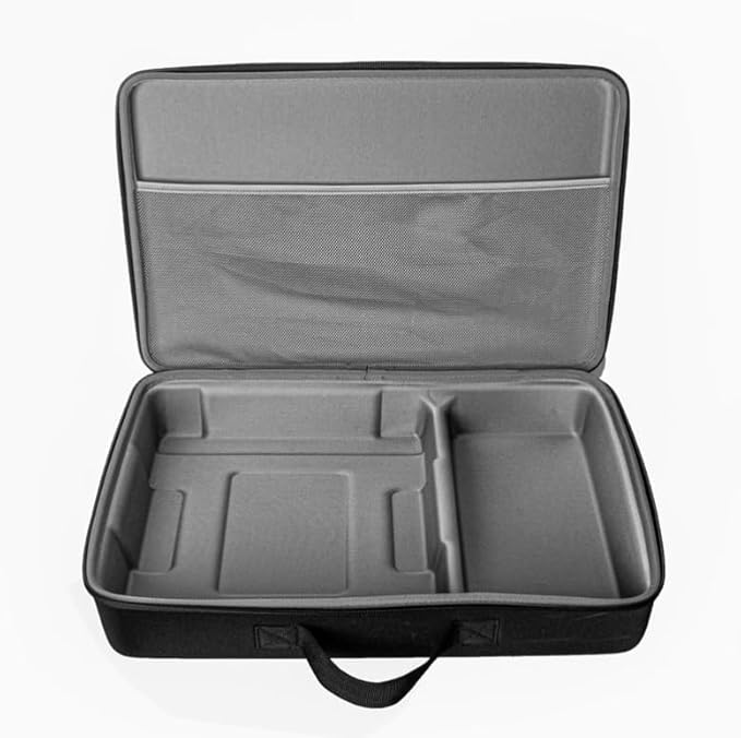 Hard Organizer Box for Ecovacs W1S / W2S PRO / W1S PRO Window Cleaning Robot Storage Protective Carrying Case Bag (Black)