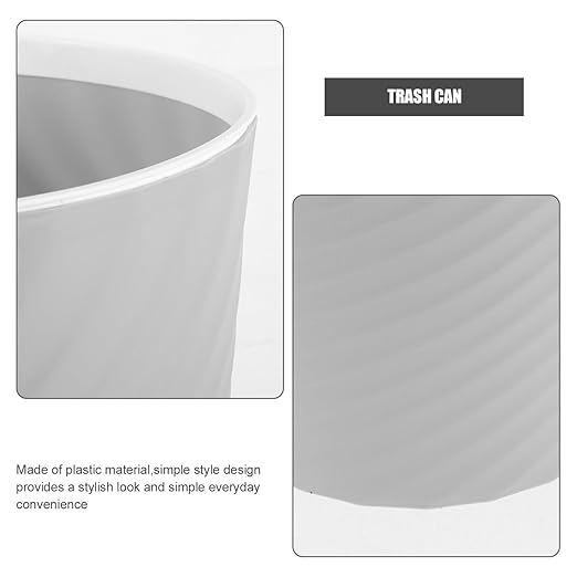 Alipis Plastic Wastebasket with Opening Sturdy Design for Home Office Versatile Litter Box for Compact Spaces for Bedrooms Bathrooms and Kitchens Great Housewarming