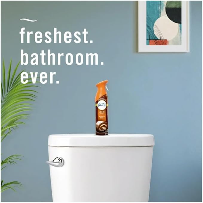 Febreze Air Effects Odor-Eliminating Air Freshener Pumpkin Roll Scent 8.8 oz Spray 3 Pack