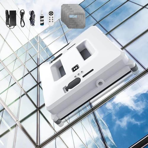 Square Robot Window Cleaner for Indoor and Outdoor Use Automatic Glass Cleaner for Home Use Dual Water Spray