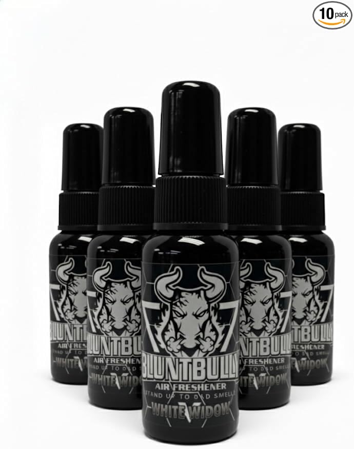 Blunt Bully Air Freshener (White Widow) (10 Pack) Premium Oil Based Air Freshener Spray. Long-Lasting Room Bathroom Office &amp Car Scent | Eliminates Odors from Smoke Pets &amp More