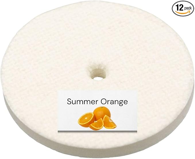 Vaportek EZ-Disk fragrance disk for use in EZ-Twist holder 12 disks Summer Orange Scent