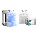 Plasticplace Simplehuman Compatible Trash Bags Bundle - Code H Blue Recycling Bags (200 Count) and Code V Kitchen Trash Bags (200 Count)
