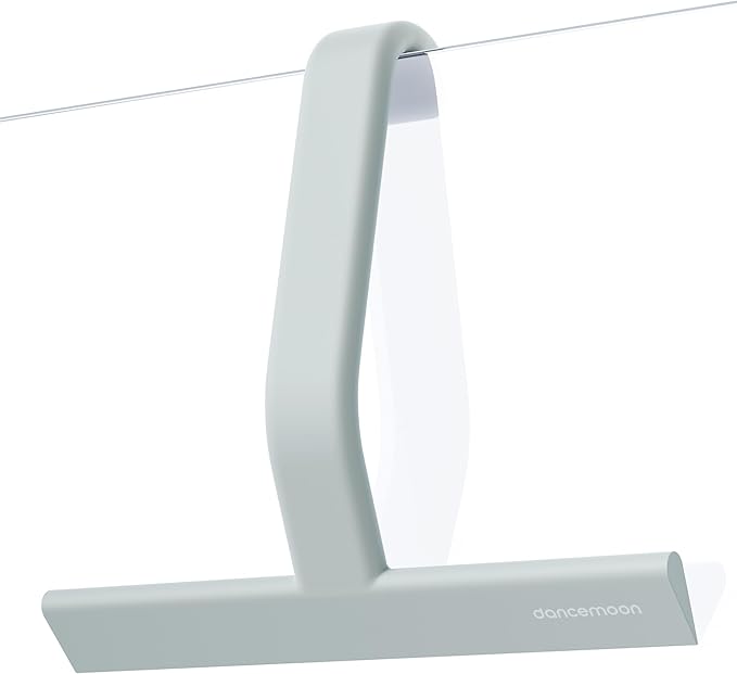 dancemoon JustHang Shower Squeegee for Glass Doors All-in-One Piece Silicone Squeegee with Built-in Hook for Bathroom Window Mirror Tile Wall Car Streak-Free Bathroom Cleaner Tool10 Inch Green