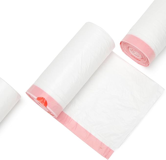 Ultra Thick 15 Gallon Drawstring Trash Bags 108 Count Heavy Duty Large Plastic Garbage Bag Leak Proof Trash Can Liners for Tall Kitchen Home Office Lawn Outdoor White