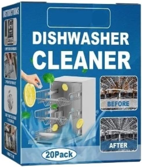 Dishwasher Cleaning Tablets (20 Pcs/Box) Degreasing and DegreasingKitchen Cleaning Tools(200pcs 10Boxes)