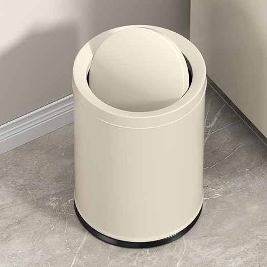 3.1GAL Metal Bathroom Garbage Can with Lid Modern Garbage Can Swing LidDouble BucketSmall Wastebasket for BedroomLiving RoomOfficeBankHotel