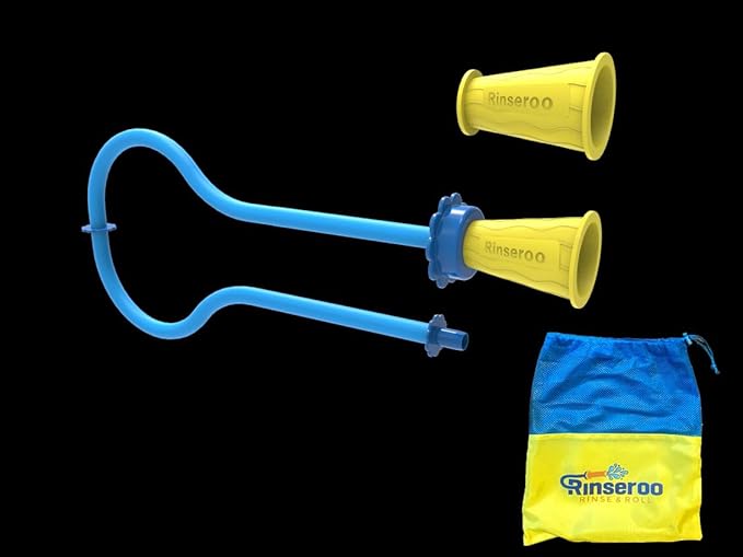 Rinseroo JUMBO Shower Cleaning Thing – Slip-On Handheld Hose Attachment for Fast Mess-Free Shower Wall Rinsing–6 Ft Hose Fits Up to 7 Shower Head–Temporarily Converts Standard Shower into Handheld