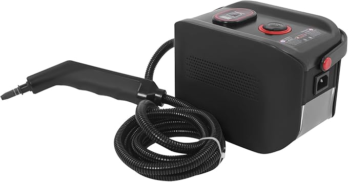 Handheld Steam Cleaner Portable Steam Cleaner 4.5 Bar Steam Cleaner for Grout Tile Kitchen Bathroom &amp Car Detailing (Black)