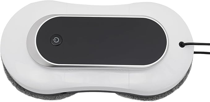 Window Cleaner RobotWindow Cleaner Robot with Dual Water SprayRemote Control Window Cleaning Robot Smart Glass Cleaning Robotic with 10 Cleaning Cloths (White)