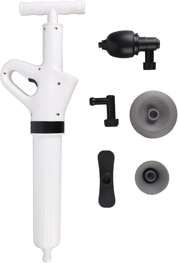 Toilet Plunger Heavy Duty Drain Clog Blaster High Pressure Air Drain Blaster Cleaner High Efficient Powerful Pneumatic Dredge Equipment for Unclogging of Pipes Closers Pipes Sewers