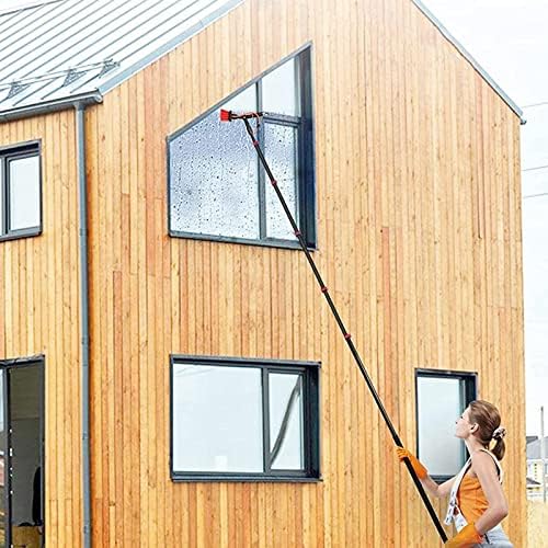 Glass Cleaning Brush Home Water Fed Telescopic Pole Kit Solar Panel Brush Rotating for Photovoltaic PanelWindow Cleaning Pole Window Cleaning Brush Equipment Window Cleaner Kit Cleaning Ph