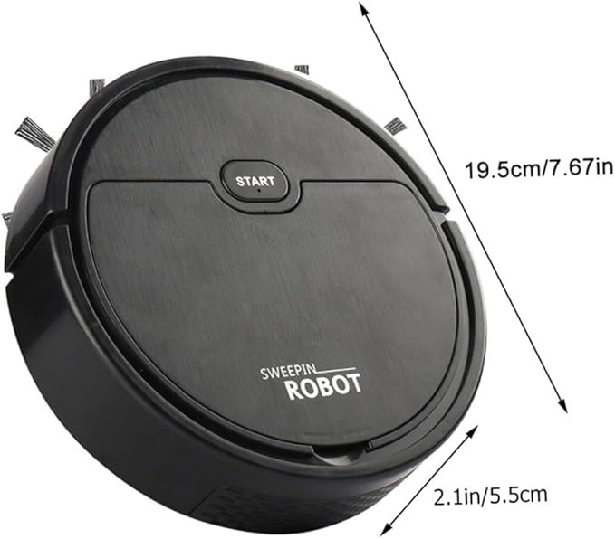 TIDTALEO Electric Floor Sweeping Compact Design for Spaces Cleaning Dual-Sided Extended Brush Efficient Household Mopping and Vacuuming