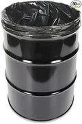 Farm Plastic Supply 55 Gallon Trash Bags 6 Mil - Contractor Trash Bags Black Trash bags Large Trash Bags Heavy Duty Garbage Bags 55 Gallon Trash Bags Heavy Duty 55 Gallon Drum Liners (50 Pack)