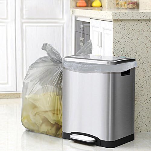Anbers 8 Gallon Medium Garbage bags Grey 140 Counts