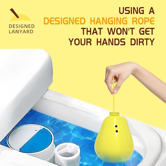 Toilet Cleaner Household Cleaning Solution Natural &amp Long Lasting Chemical Free Bathroom Cleaning Product for Hard Water Stains &amp Rings Drop In Tank System 2 Count
