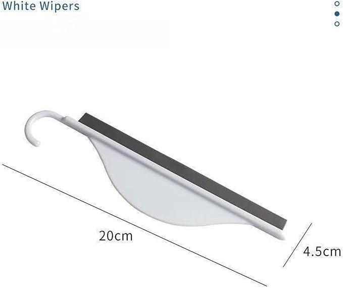 Lightweight Plastic Cleaning Tool for Household Cleaning of Indoor Glass Bathroom and car Glass(White)