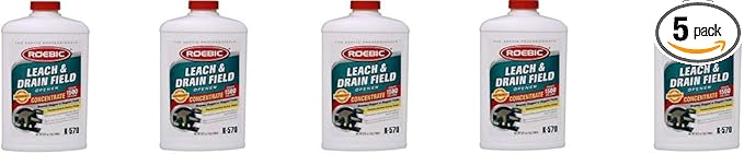 Roebic K-570 32 Fl. Ounce Biodegradable Leach and Drain Field Opener Concentrate (5-(Pack))