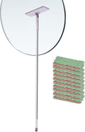 Reusable Mop | with Cloths Automatic Clamp Reusable - Dry Wet Mops for Hardwood Floorsfor Home Kitchen Bathroom Bedroom Living Room Hardwood Laminate Tile Glass Window