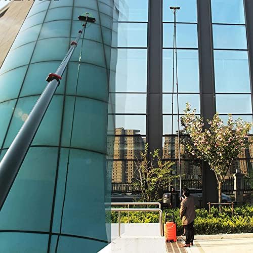 Glass Cleaning Brush Home Water Fed Telescopic Pole Kit Solar Panel Brush Rotating for Photovoltaic PanelWindow Cleaning Brush Photovoltaic Panel Cleaning Brush Glass Cleaning Brush Water F
