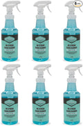 Santeen No-Streak Glass Cleaner 6-Pack 32oz Bottle with Trigger Sprayer Professional Formula