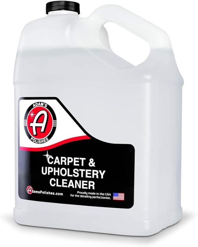 Adam's Polishes Carpet &amp Upholstery Cleaner - Powerful Car Carpet Cleaner for Auto Detailing Fabric Interior Solution Stain Remover Spray for Seat Floor Mats (128 fl. oz (Gallon))