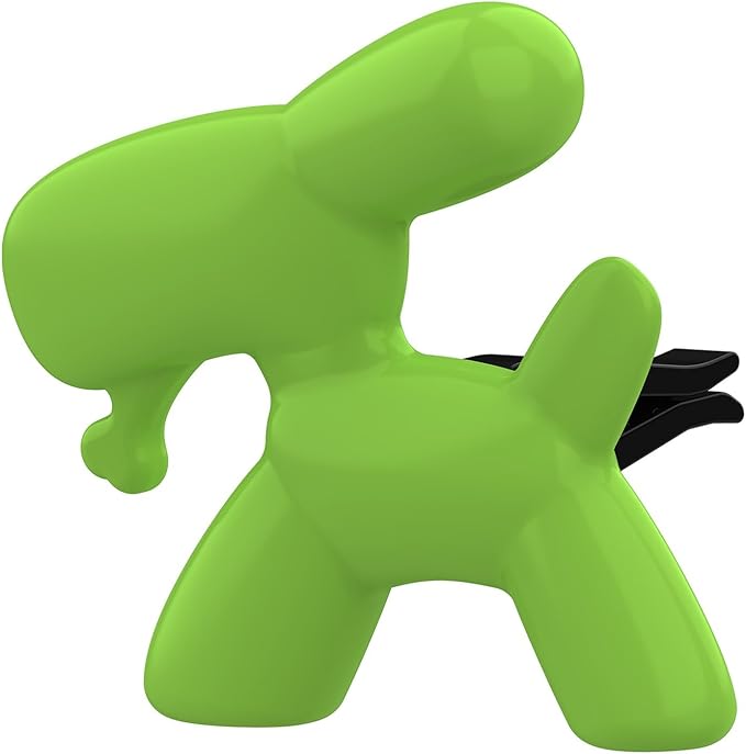 Car Air Freshener Clips - Alcohol-Free Solid Dog Perfume for Long-Lasting Aromatherapy &amp Interior Decor(Q100-Green)