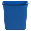 MARKSON 7 Gallon Plastic Rectangular Wastebasket Blue