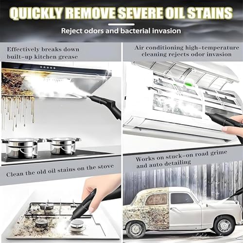Handheld Steam Cleaner 3.5l 6-in-1 Multipurpose Portable Steamer 2500w High Pressure Steam Washer Jet Washer 40 - sec Heat - Up for Home Furnishings Range Hoods