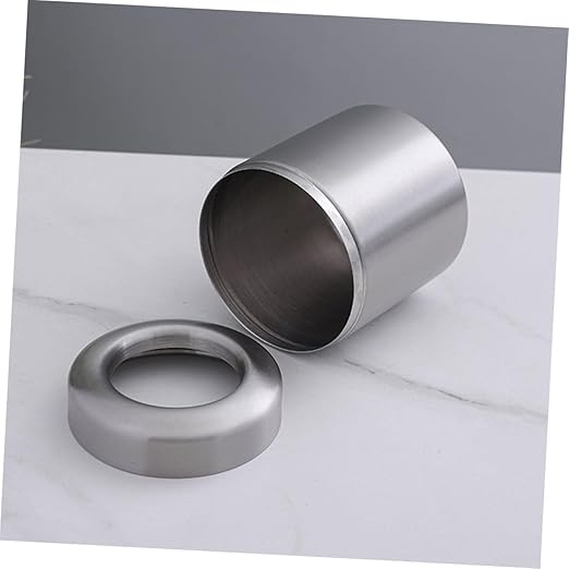 PRETYZOOM Touchless Trash Can Small Metal Waste Basket for Bathroom Kitchen Office Desk Mini Garbage Bin Capacity Modern Design