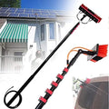 Glass Cleaning Brush Household Water Supply Telescopic Pole Kit Solar Panel Rotating Brush Solar Photovoltaic PanelsWater Fed Pole Kit Extension Pole Outdoor Window Washer Wand B