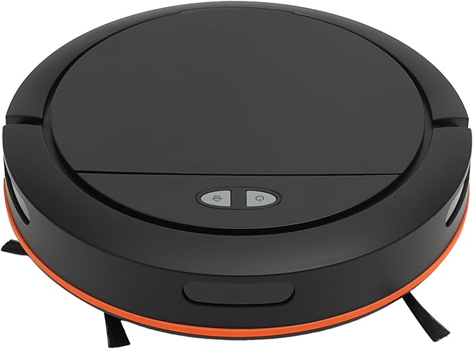 Self-Charging Vacuum Cleaner with 2700Pa Suction Power App Control 120 Mins Runtime 3-in-1 Cordless Sweeping Machine for Short Blankets Marble Tile Hard Floors (Black)