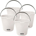 Superio 4-Pack Plastic Cleaning Bucket for Home 2 Gallon Pail for Mopping with Large Spout - Bucket for Floor Mopping Car Wash - Bowls for Camping Fishing