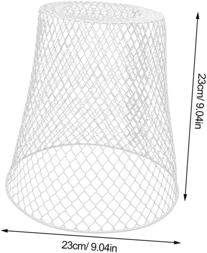 PRETYZOOM 4pcs Sturdy Iron Weave Waste Basket Storage Basket for Organizing Plant Pot Office Bedroom Airflow Mesh